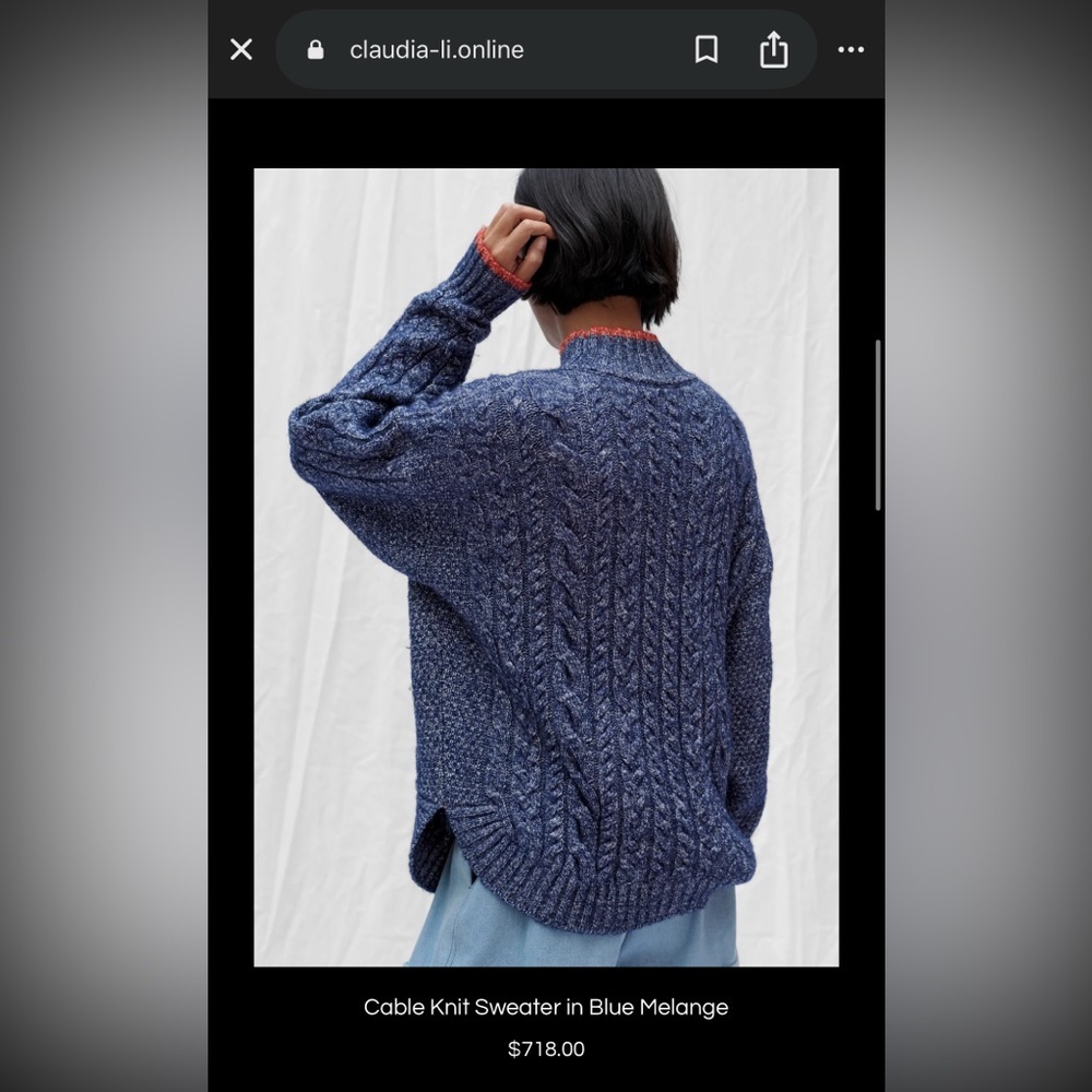 Claudia Li Peacock Crewneck Sweater🦚 - Picture 7 of 7